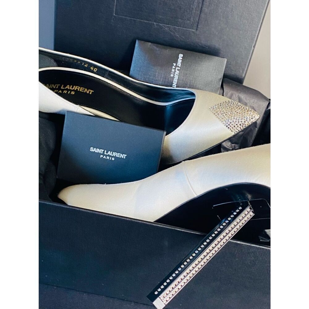 Saint Laurent Tower 110 Heels Brand New w Everything. Incl Cert of Authenticity